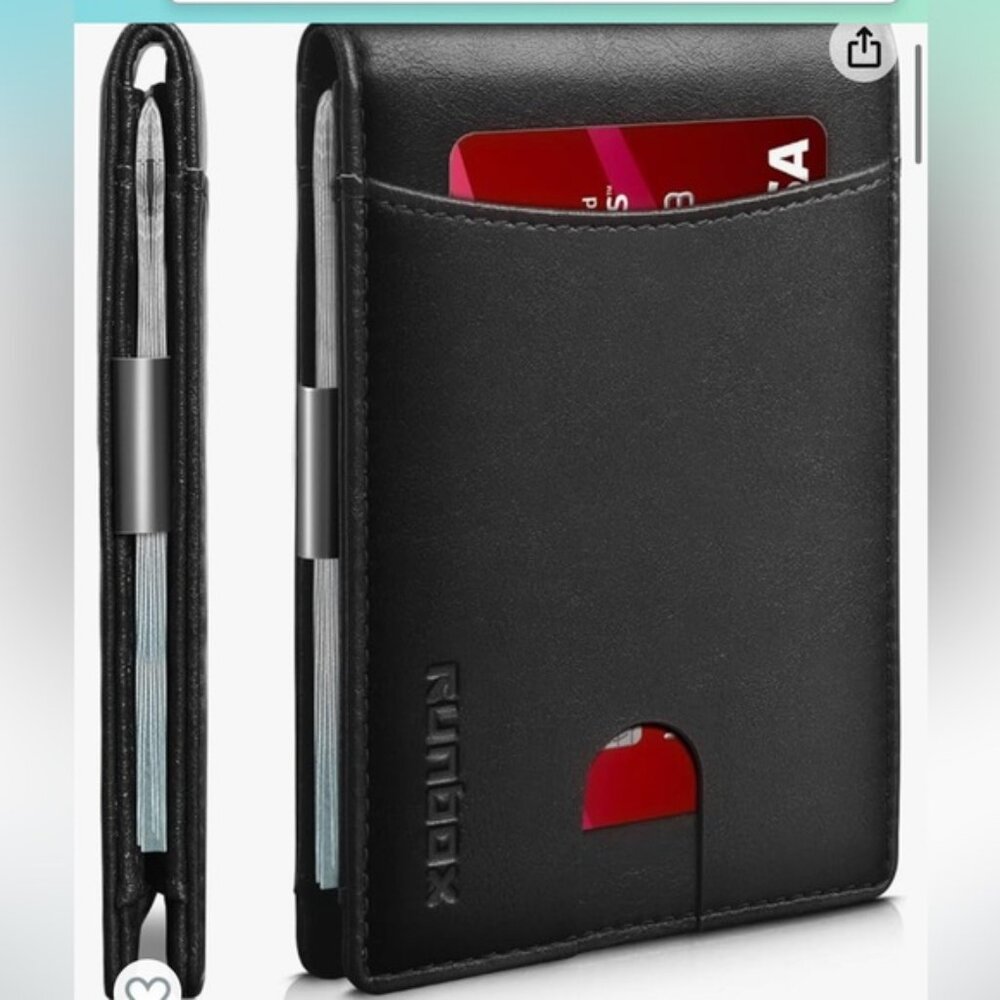 Runbox Slim Money Clip Men’s Wallet NIB